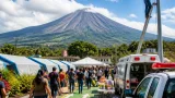 En Colima realizan primer simulacro de evacuación por actividad volcánica y colocan sirena de alerta