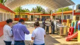 Gobierno entrega domos y rehabilita aulas en escuelas de San Blas y Santiago Ixcuintla