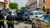 Persecución en Fresnillo termina en choque múltiple y un detenido en el centro