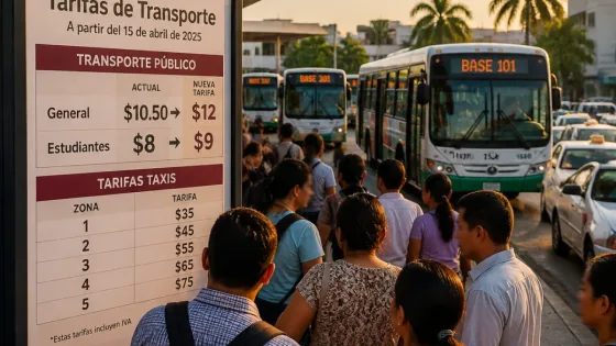 Aumentan tarifas del transporte en Villahermosa; entran en vigor el 5 de agosto