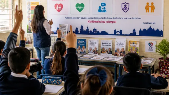 DIF Querétaro sensibiliza a 6,468 escolares sobre el papel y derechos de las personas adultas mayores