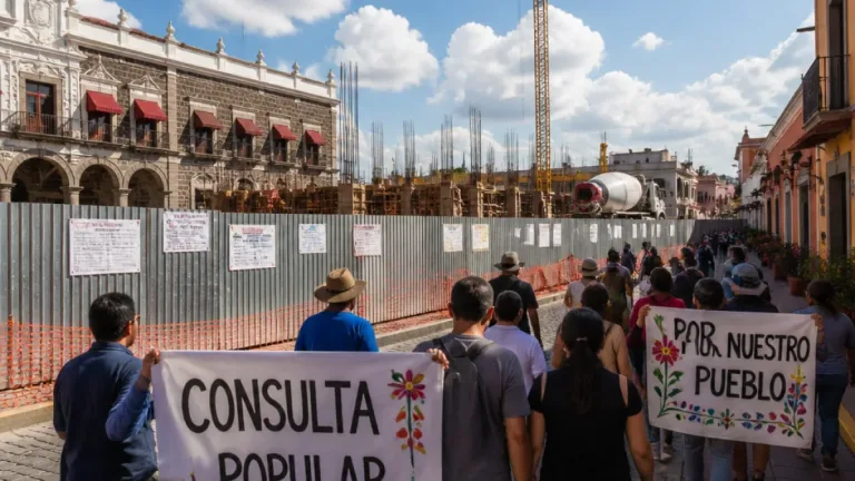 Alcaldesa defiende permisos de nuevas inversiones en San Andrés Cholula ante protestas