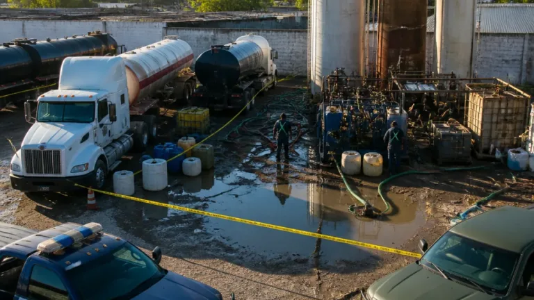 Aseguran en Reynosa refinería clandestina con más de 3.7 millones de litros de hidrocarburos