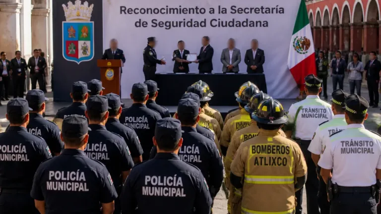 Atlixco reconoce a 45 servidores públicos de seguridad y enfatiza compromiso con la ciudadanía