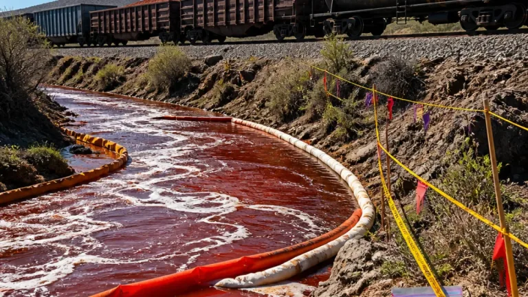 Autoridades ordenan remediación tras derrame de NaHS y concentrado de cobre en Naco, Sonora