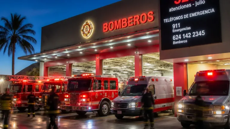 Bomberos de San Jose del Cabo reportan 323 atenciones durante julio; predominan servicios prehospitalarios