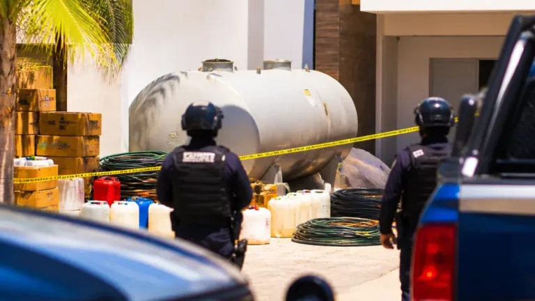Cateo en Guadalupe Victoria: autoridades federales aseguran más de 4 mil litros de gas LP en Durango