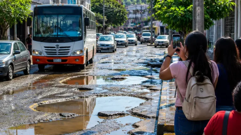 Chilpancingo: lluvias dejan baches crecientes y reclamo por la falta de reparación oportuna