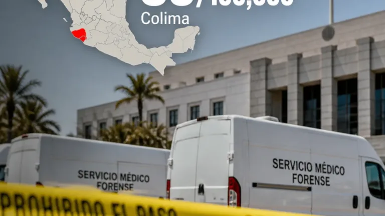 Colima mantiene la tasa de homicidios más alta del país; Inegi reporta descenso nacional en 2025