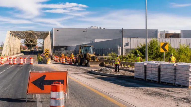 Delicias inicia rehabilitación del puente en Las Vírgenes frente a la maquiladora Cirpro