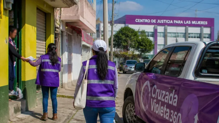 Ecatepec inicia Cruzada Violeta 360 con brigadas casa por casa contra la violencia familiar