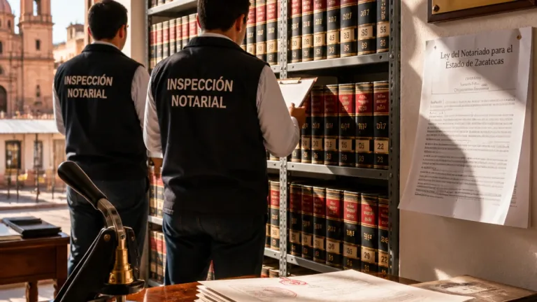 Gobierno de Zacatecas intensifica supervisión de notarías para garantizar seguridad jurídica