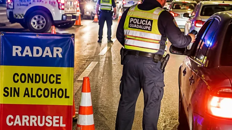 Guadalupe reporta reducción de accidentes y conductores ebrios tras operativos viales