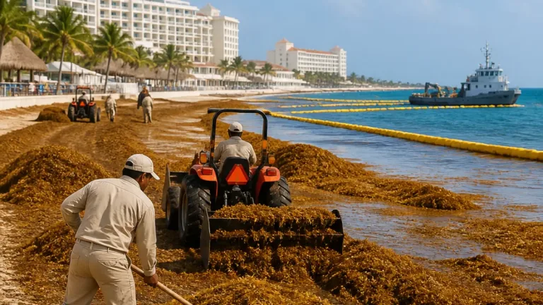 Hoteleros de Quintana Roo demandan plan federal y presupuesto propio contra el sargazo