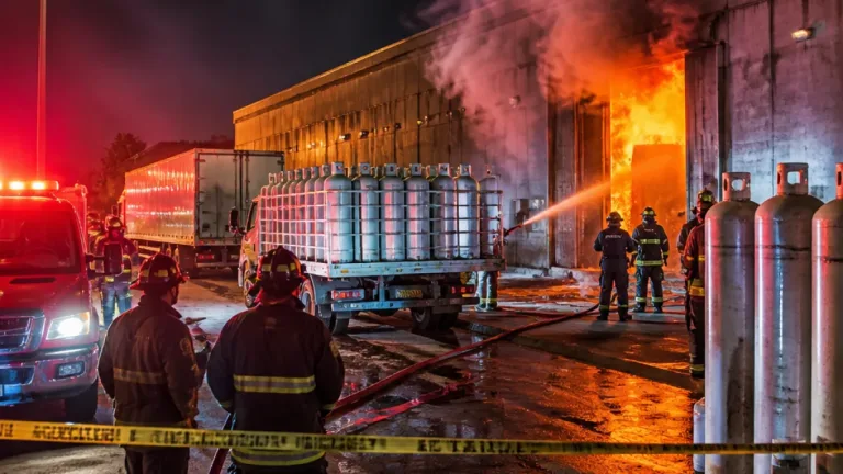 Incendio en bodega de Pepsi-Pepsco moviliza cuerpos de auxilio en Matamoros