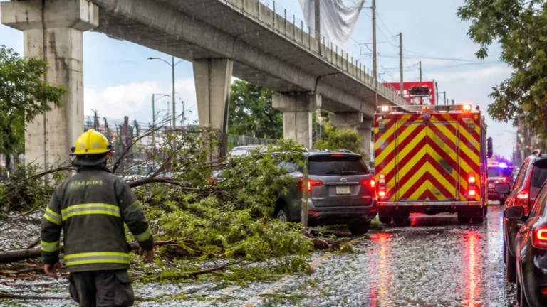 Lluvias y ráfagas en Guadalajara dejan árboles caídos, cierres viales y suspensión de Línea 3
