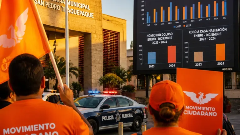 Movimiento Ciudadano señala aumento de percepción de inseguridad en Tlaquepaque