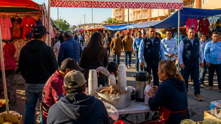 Recorrido en Chihuahua: diputada “La China” Frías y PAN dialogan con comerciantes del tianguis 2000