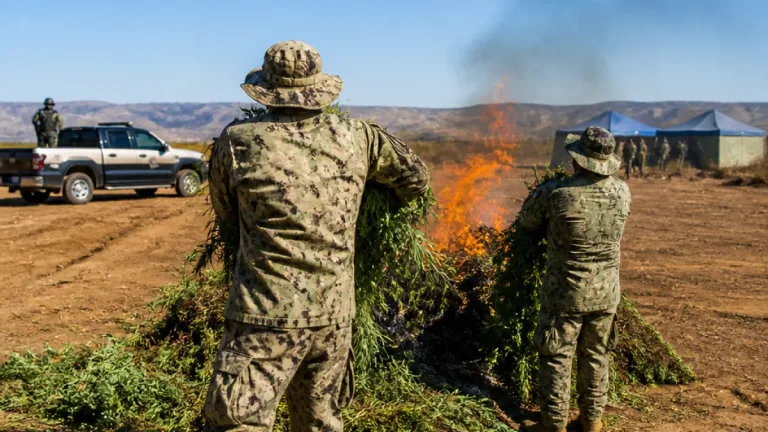 Semar erradica más de 291 mil plantas de marihuana en operativo en Ensenada