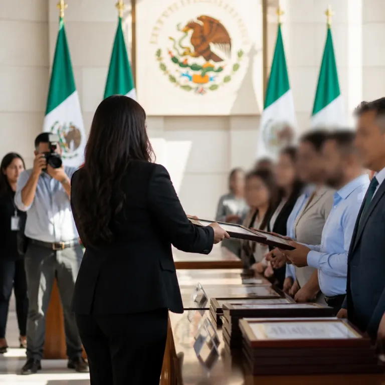 Sheinbaum reconoce a servidores públicos por Plan Kukulkán; destaca labor del titular del INM