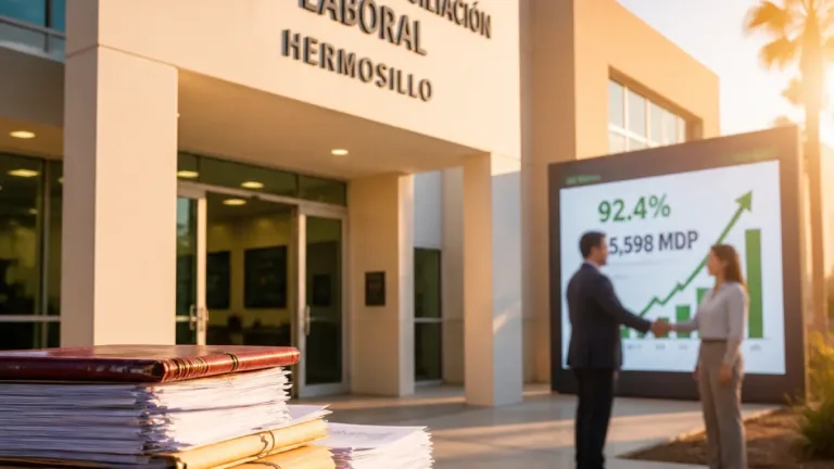 Sonora lidera conciliación laboral nacional con 92.4% de acuerdos efectivos, reporta el gobierno