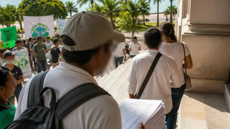 Tampico: entregan 6,434 firmas para frenar hotel proyectado en la Laguna del Carpintero