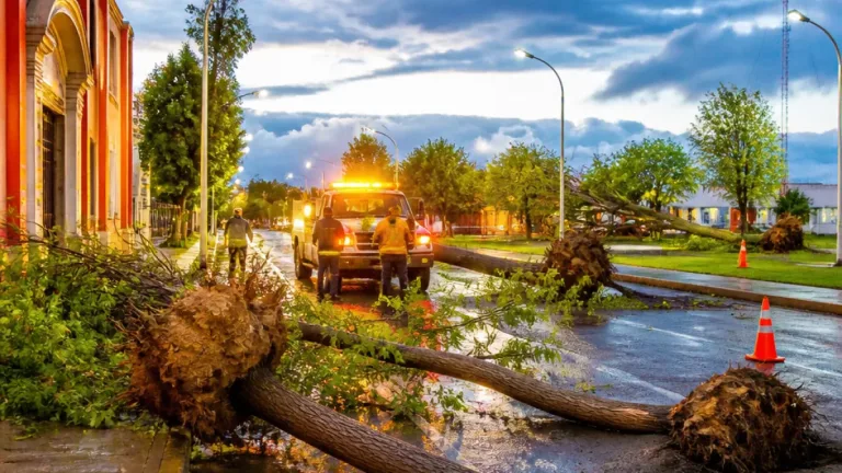Tormenta en Delicias deja árboles caídos y ráfagas de viento de hasta 80 km/h
