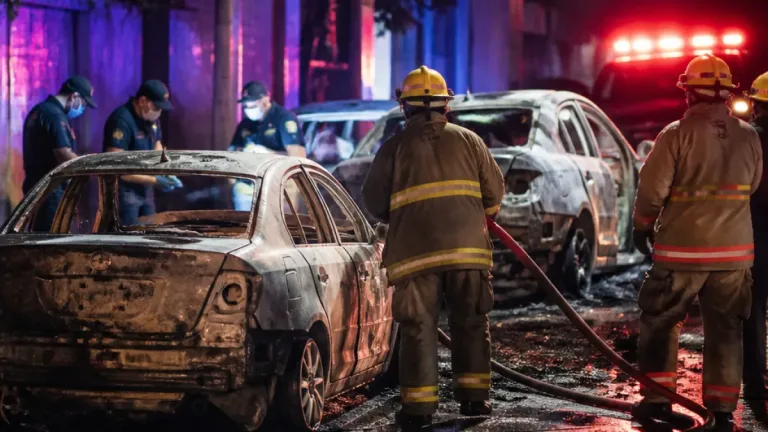 Tres vehículos incendiados en Colima y Cuauhtémoc; uno por posible bomba molotov