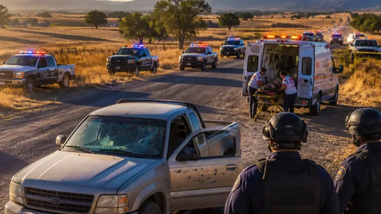 Zacatecas: ataque en Luis Moya deja a un policía muerto y dos heridos, autoridades refuerzan operativo