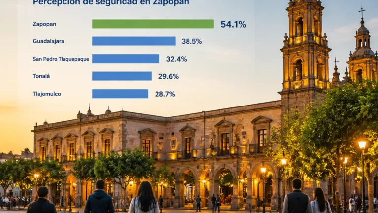 Zapopan registra la menor percepción de inseguridad entre municipios de Jalisco, revela INEGI